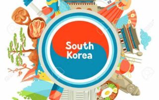Professional brand launch event in Korea with modern tech setup and culturally tailored design, representing brand in Korea strategy 2025