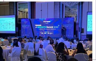 Corporate event in Vietnam with professional staging and vibrant youth audience